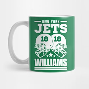 New York Jets Williams 18 American Football Retro Mug